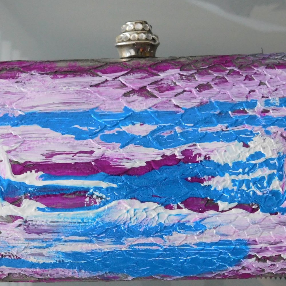 Hardcase Party Painted Clutch 7x4 - Picture 4 of 8